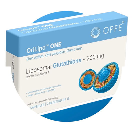 OriLipo™ ONE Liposzómás Glutation 200mg, 100% természetes gyógynövények