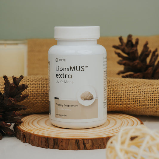 LionsMUS extra – Közönséges süngomba (OPFE étrend-kiegészítő)