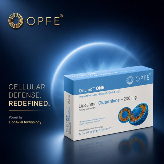 OriLipo™ ONE Liposzómás Glutation 200mg, 100% természetes gyógynövények