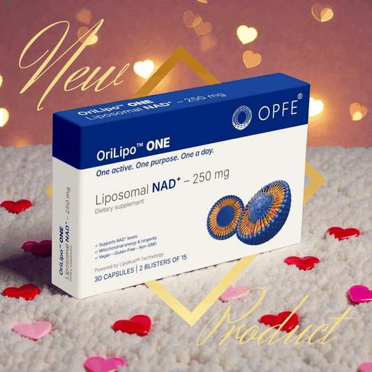OriLipo™ ONE Liposzómás NAD+ 250mg, 100% természetes gyógynövények