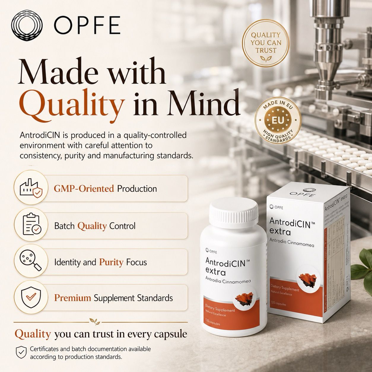 AntrodiCIN extra – Antrodia Cinnamea (OPFE étrend-kiegészítő)
