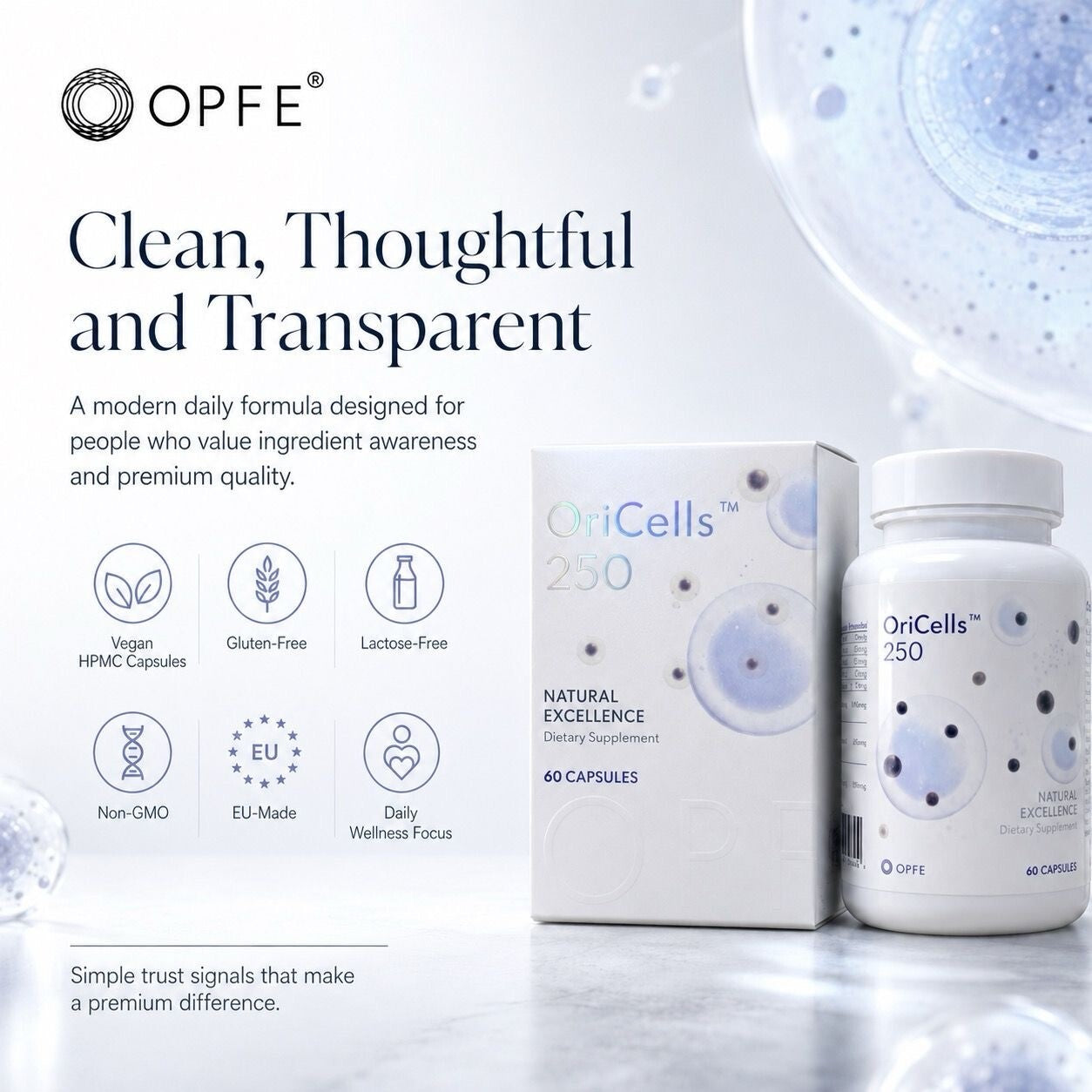 OriCells 250, OriCells Blend (OPFE étrend-kiegészítő)