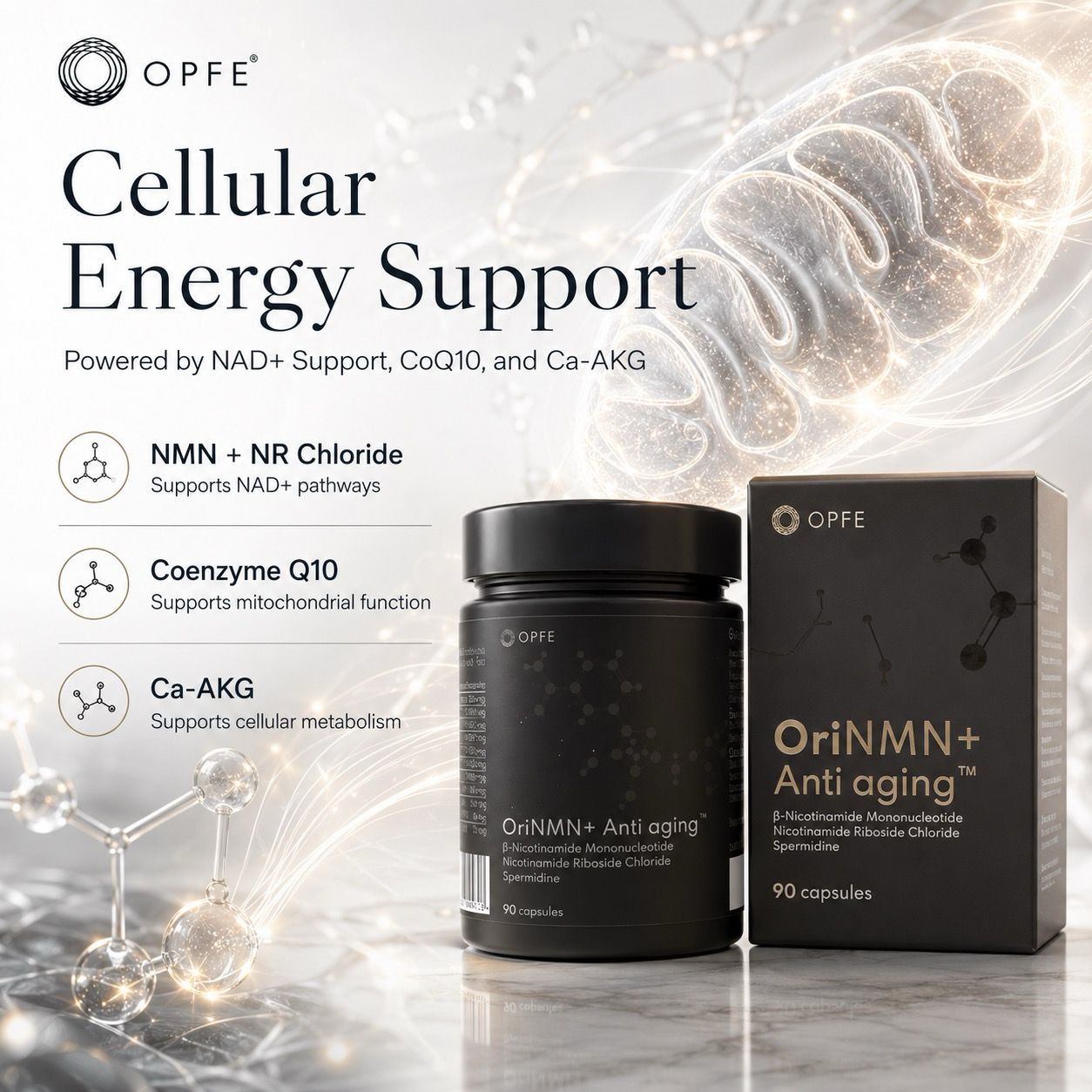 OriNMN+ Anti-aging, EU-ban gyártva (OPFE étrend-kiegészítő)