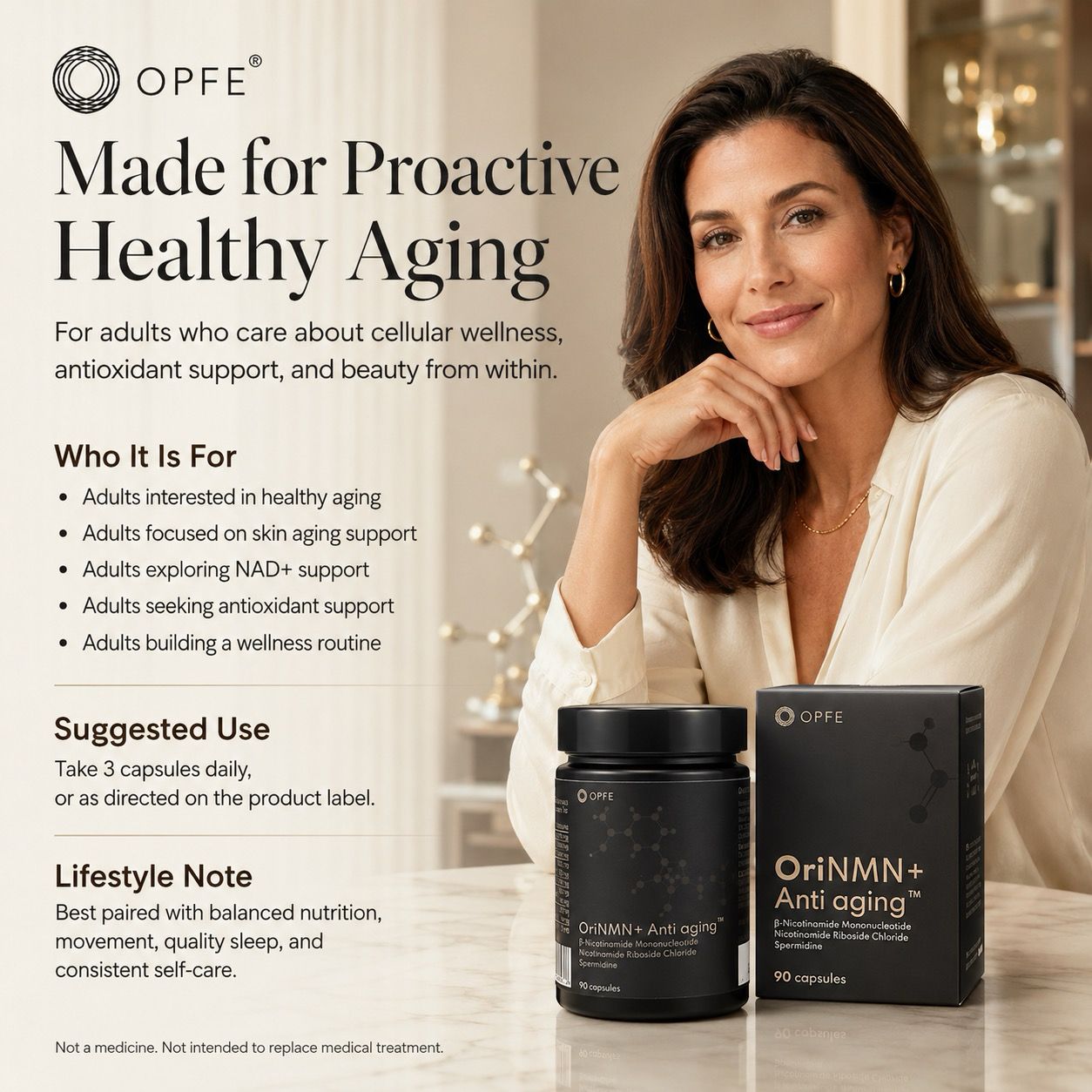OriNMN+ Anti-aging, EU-ban gyártva (OPFE étrend-kiegészítő)