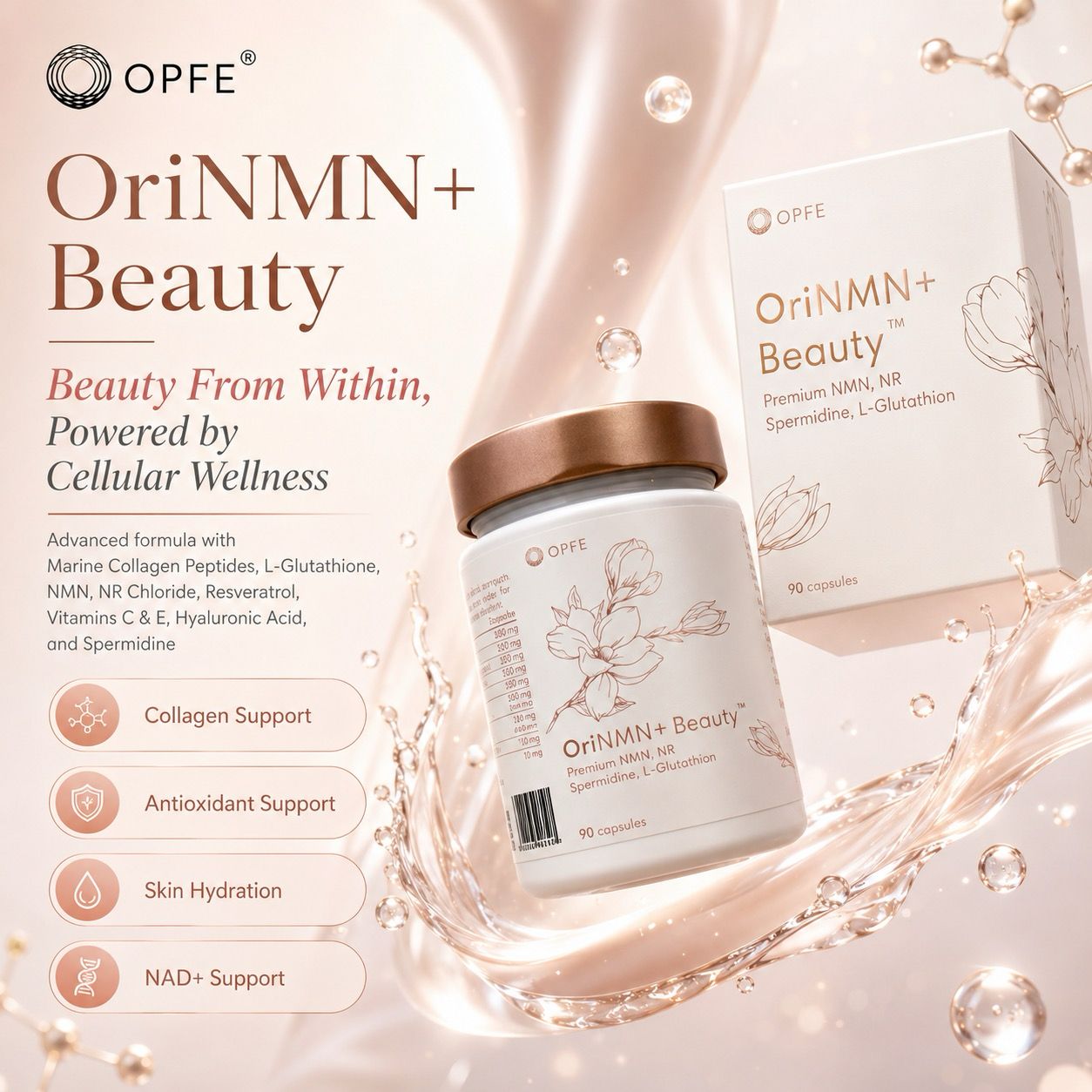 OriNMN+ Beauty, EU-ban gyártva (OPFE étrend-kiegészítő)