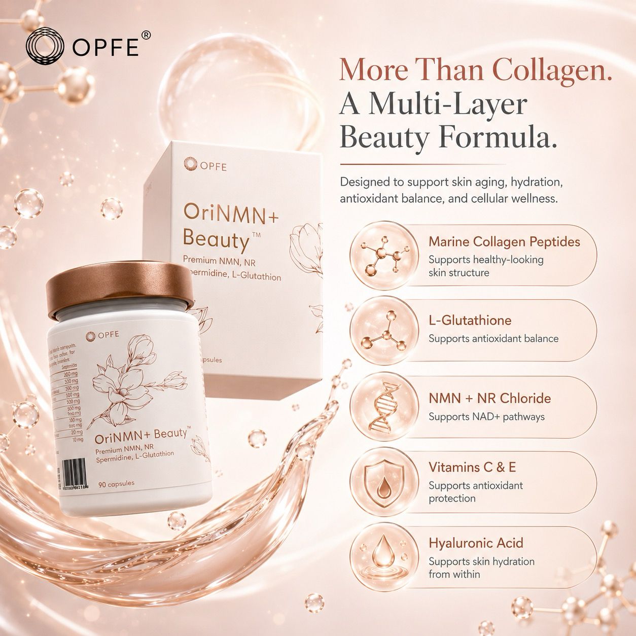 OriNMN+ Beauty, EU-ban gyártva (OPFE étrend-kiegészítő)