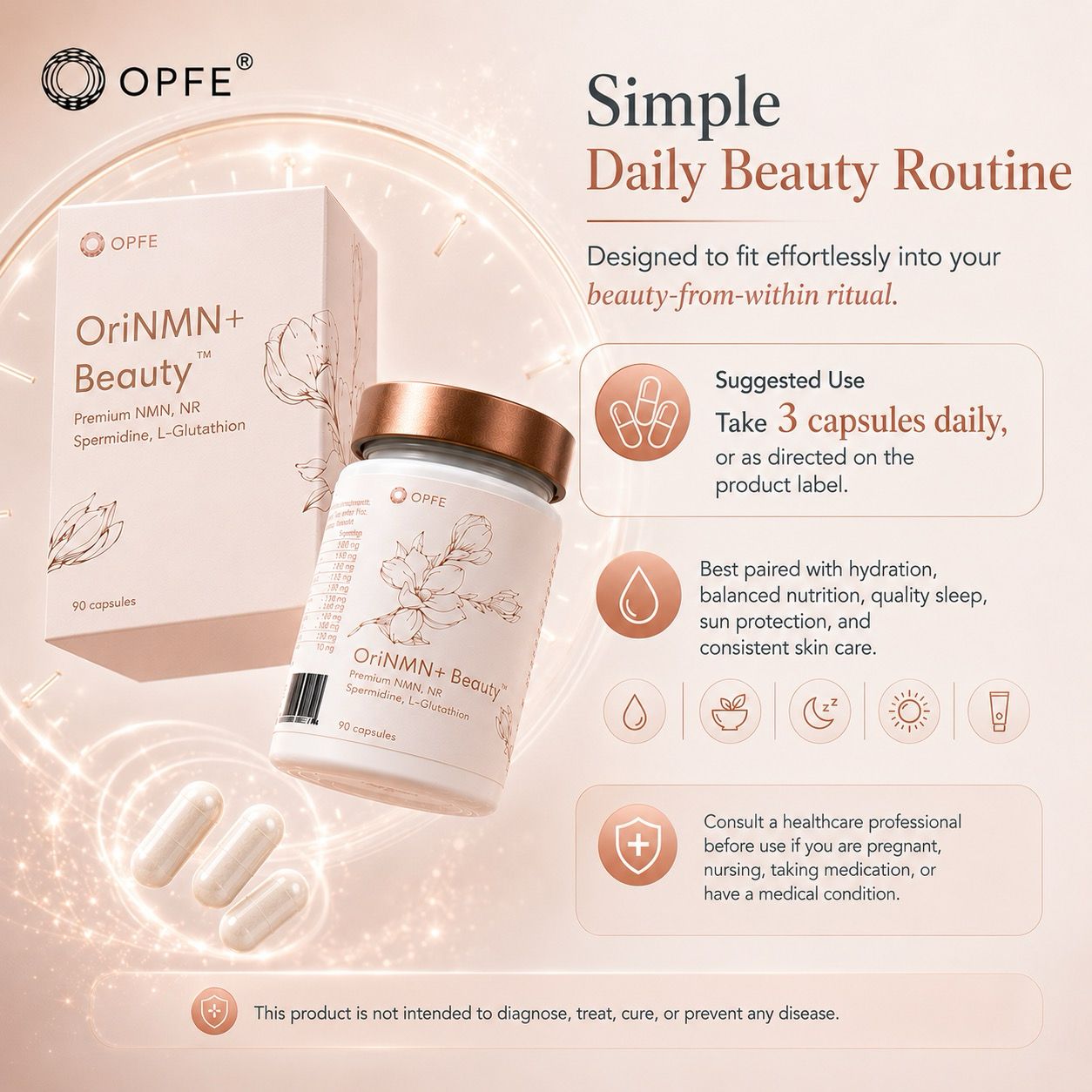 OriNMN+ Beauty, EU-ban gyártva (OPFE étrend-kiegészítő)