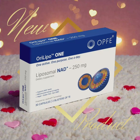 OriLipo™ ONE Liposzómás NAD+ 250mg, 100% természetes gyógynövények