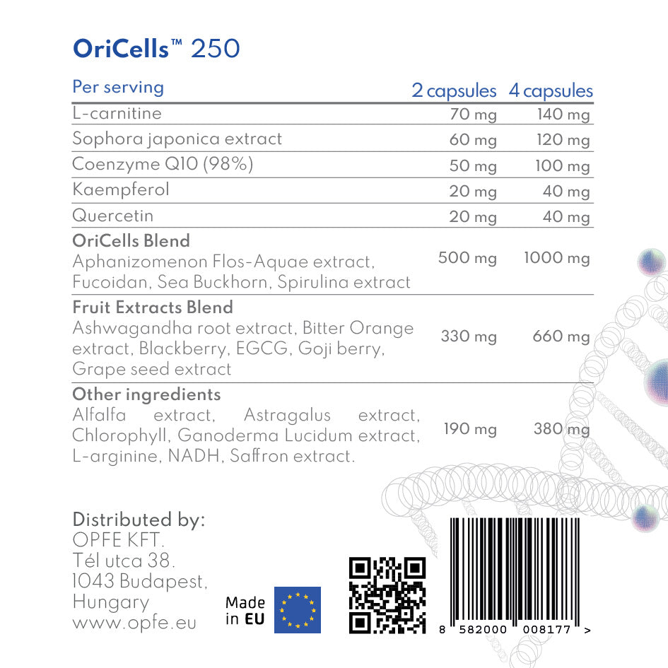 OriCells 250 – OriCells Blend (OPFE étrend-kiegészítő)