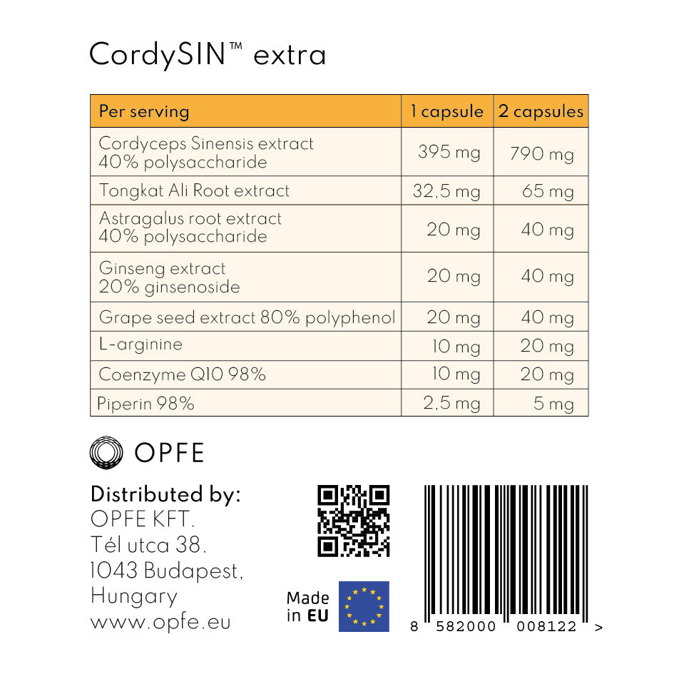 CordyCells – Cordyceps Sinensis és OriCells keverék (OPFE étrend-kiegészítő)